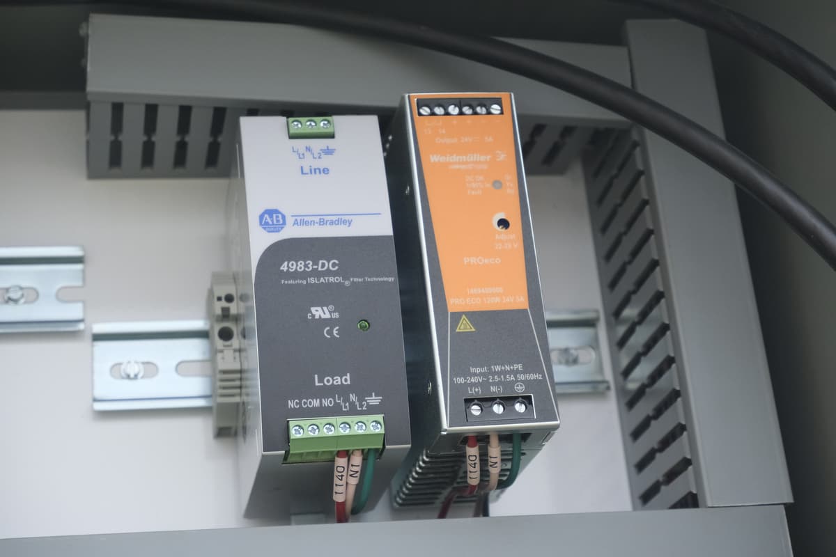PLC control panel fabrication for industrial automation